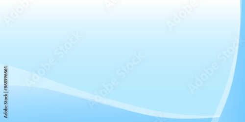 Abstract white wavy glowing lines on a blue background. Futuristic digital high-technology pattern for banner simple