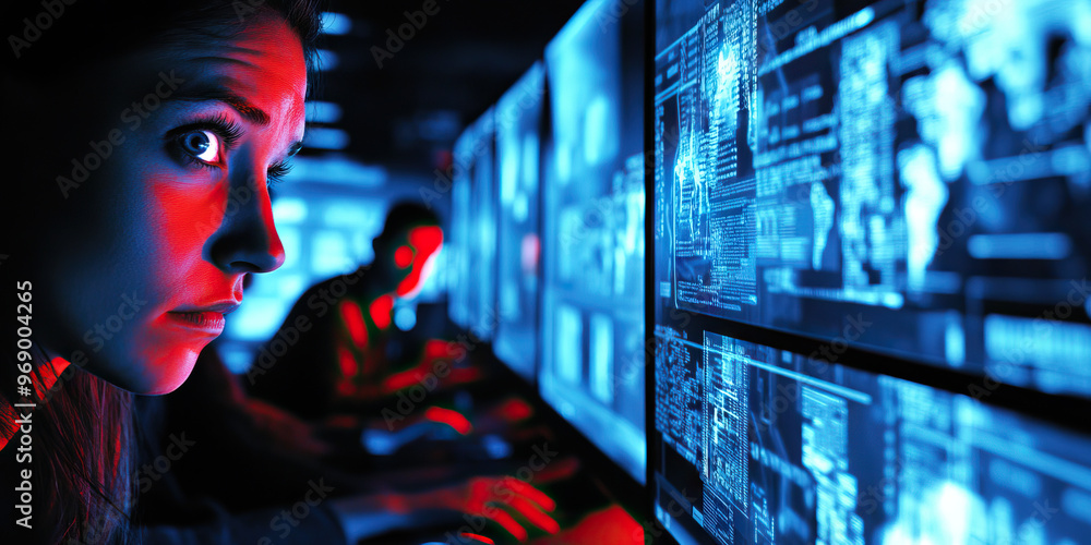 FBI's Cybercrime Defense: A team of experts, eyes glued to monitors, working to thwart a global hacking attack. FBI's Cybercrime Defense: A team of experts, eyes glued to monitors, working to thwart a global hacking attack.