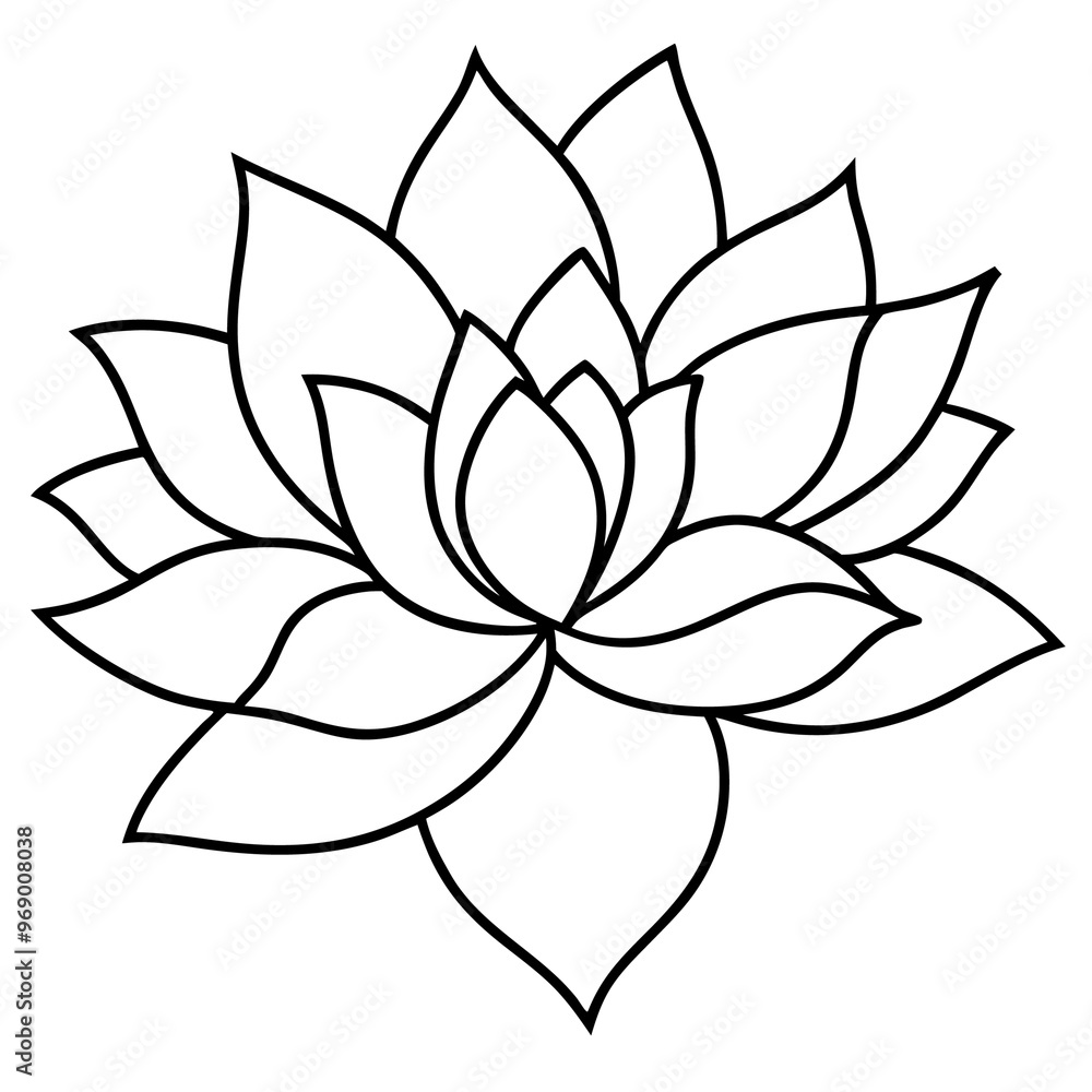 hand drawn flower icons outline coloring book page line art drawing hand drawn flower icons outline coloring book page line art drawing