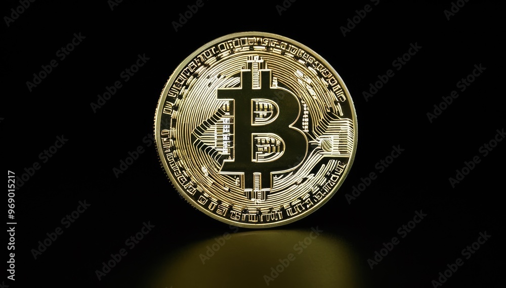 A Bitcoin symbol cast with a shadow on a black background, creating a dramatic and mysterious visual. This image emphasizes the enigma and significance of cryptocurrency in the evolving landscape of A Bitcoin symbol cast with a shadow on a black background, creating a dramatic and mysterious visual. This image emphasizes the enigma and significance of cryptocurrency in the evolving landscape of