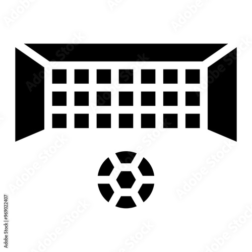 soccer ball glyph 