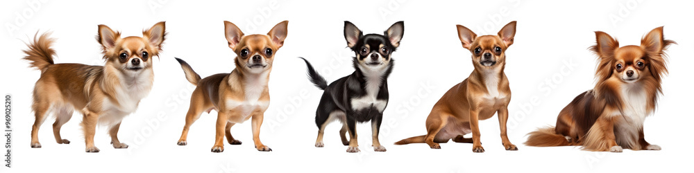 Chihuahua dog png cut out element set Chihuahua dog png cut out element set