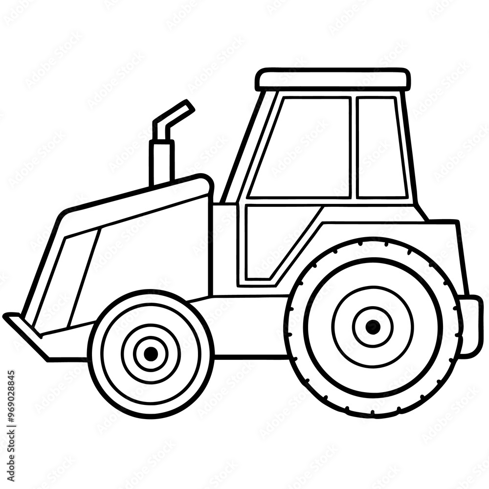 loader machine outline coloring book page line art drawing loader machine outline coloring book page line art drawing