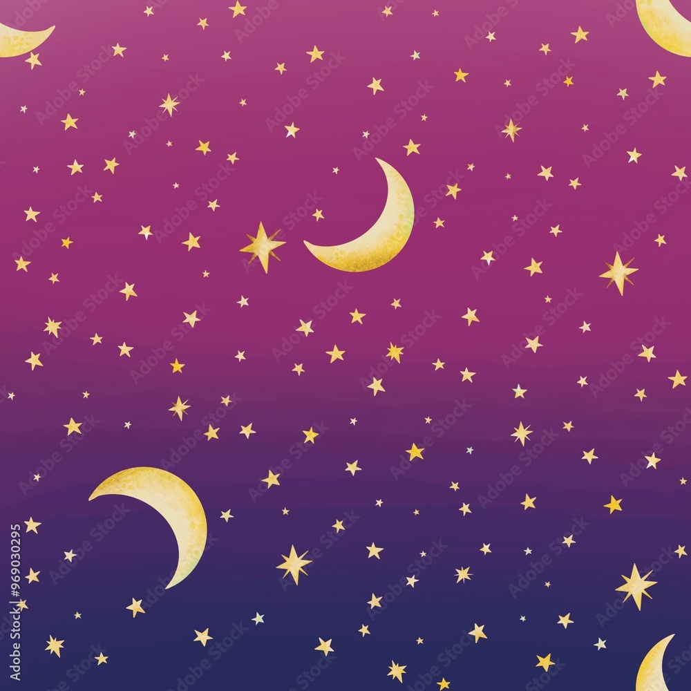 Seamless celestial pattern with moons and stars. Mystic black and white illustration. Good for textile, yoga mat, underwear, notebook cover, wrapping paper, invitation, card, scrapbook, poster. Seamless celestial pattern with moons and stars. Mystic black and white illustration. Good for textile, yoga mat, underwear, notebook cover, wrapping paper, invitation, card, scrapbook, poster.