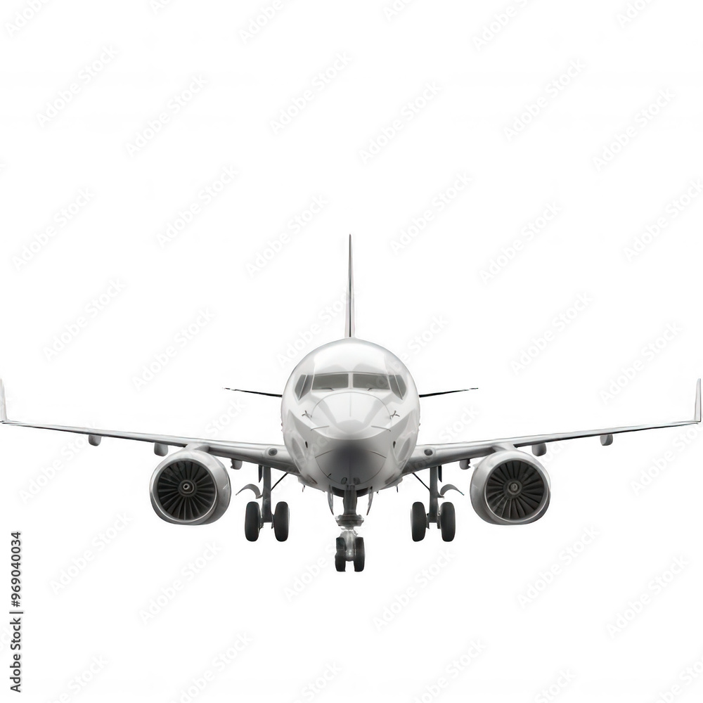 Airplane on white or transparent background cutout. Airplane on white or transparent background cutout.
