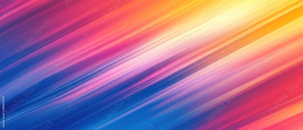 Vibrant Gradient Stripes. Abstract Horizontal Flow Vibrant Gradient Stripes. Abstract Horizontal Flow