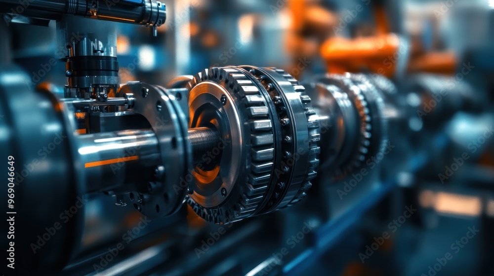 Close-up of Industrial Machine Gears Close-up of Industrial Machine Gears