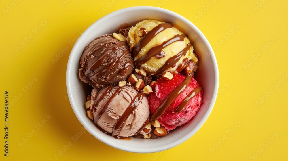 Ice Cream Sundae in a Bowl Ice Cream Sundae in a Bowl
