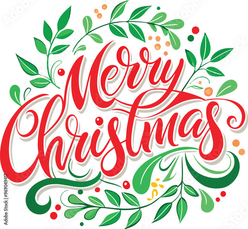 Merry Christmas Typography vector