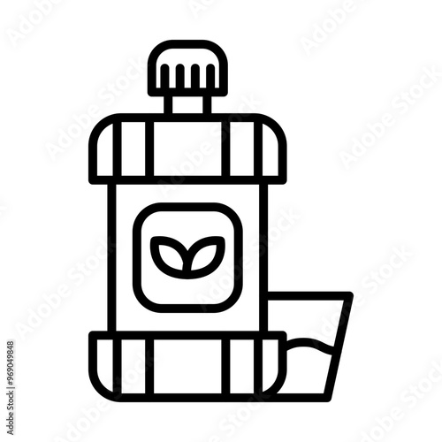 Mouthwash line icon