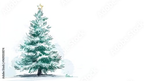 Christmas Tree Sketch.