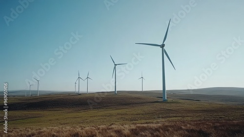 Wind Turbines in a Field