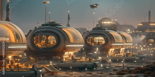 Futuristic Space Colony A Glimpse into the Future of Human Habitation