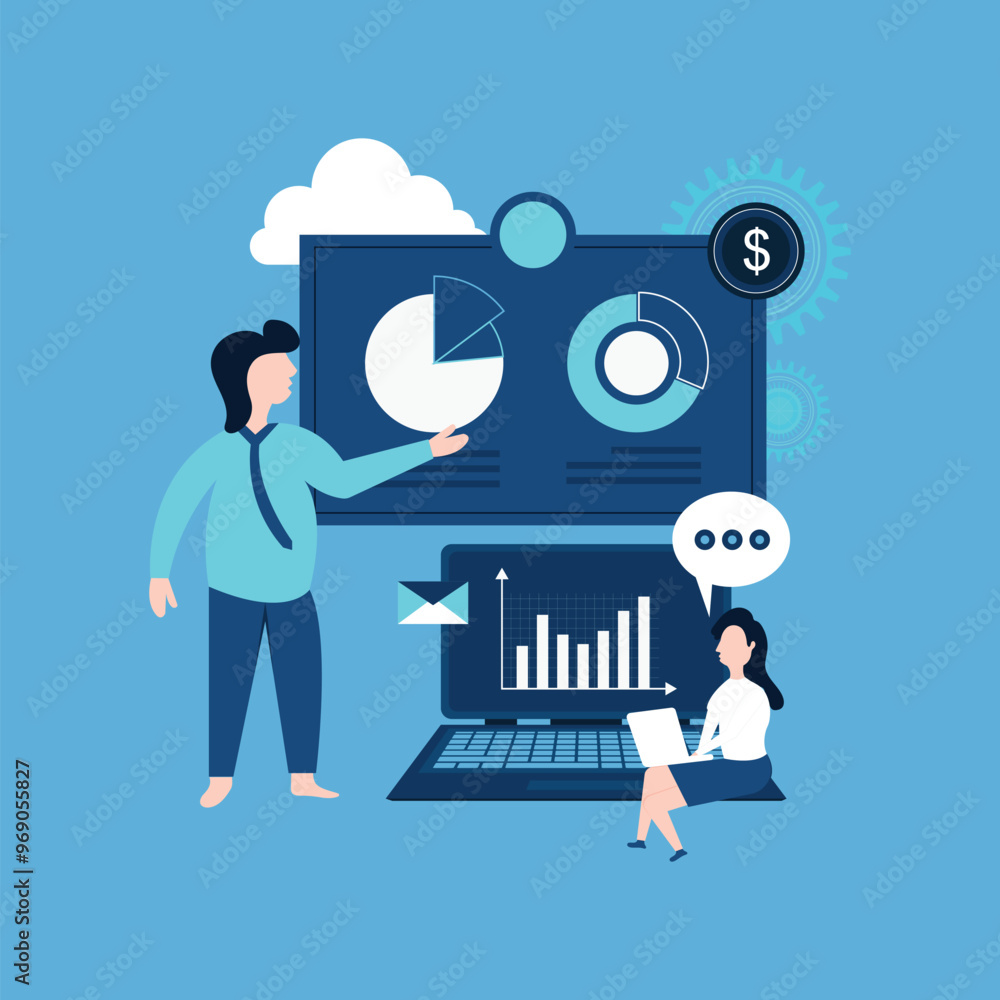 Business growth strategy vector, Business development to success and growing growth concept Business growth strategy vector, Business development to success and growing growth concept