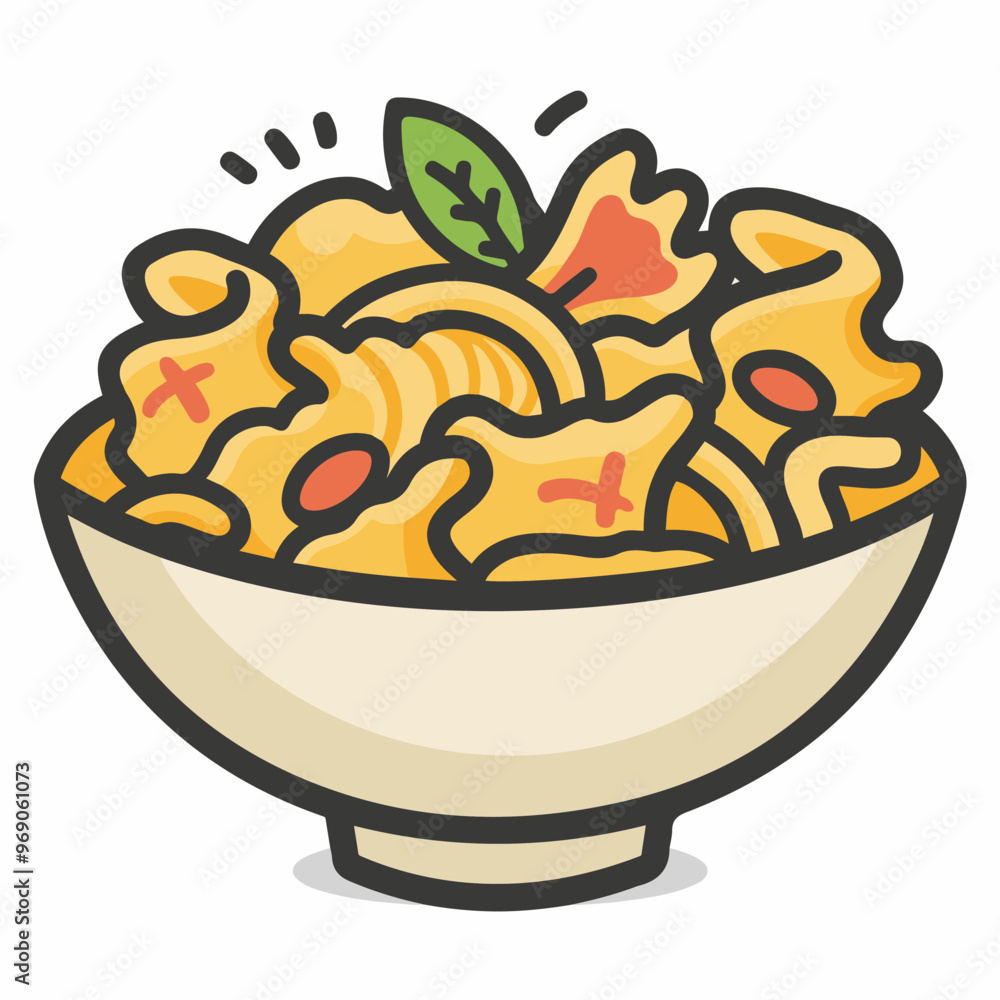 Savory noodle bowl with shrimp, an enticing mix of flavors and textures Savory noodle bowl with shrimp, an enticing mix of flavors and textures