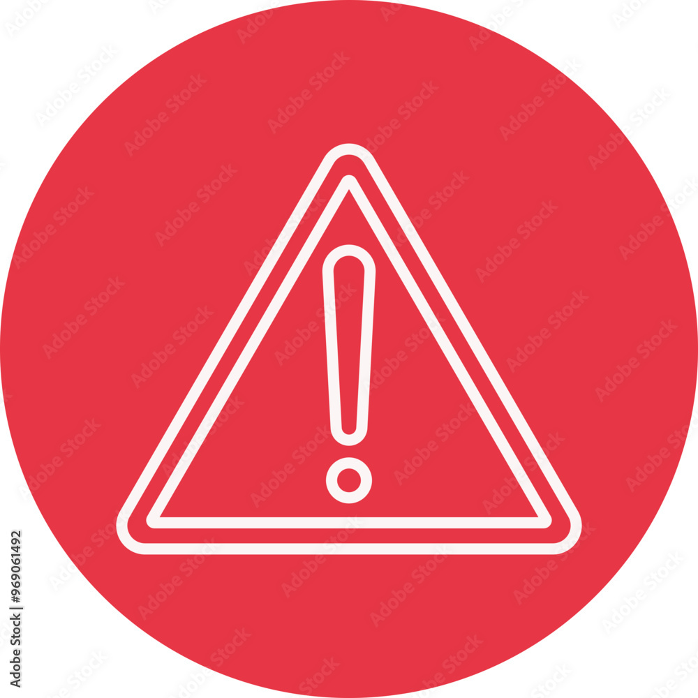 Danger line circle icon Danger line circle icon