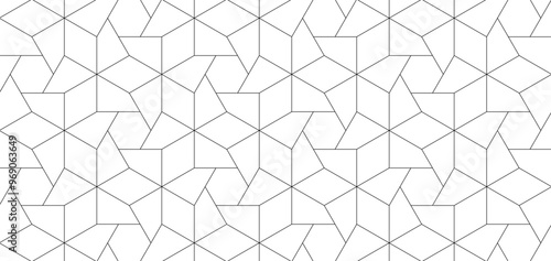 幾何学 抽象 ひし形 星 和風 レトロ 背景