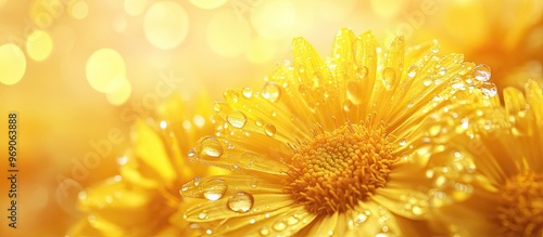 Blooming dandelion backdrop...