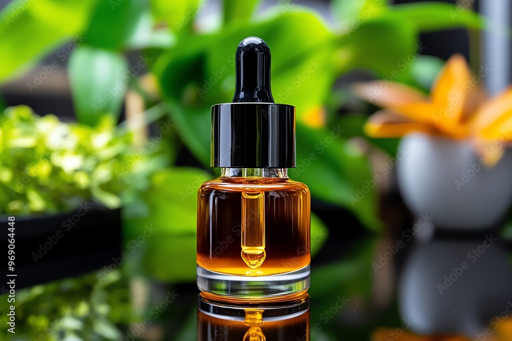 Acne treatment serum displayed in a dropper bottle, showing its use in a daily skincare routine Acne treatment serum displayed in a dropper bottle, showing its use in a daily skincare routine
