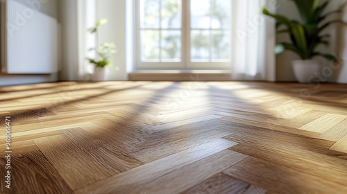 Premium oiled oak parquet with nice texture simple beauty of wood project management premium interiors made in Germany good quality carpentry and craftsmanship : Generative AI