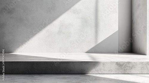 a black and white photo of a window and a concrete ledge