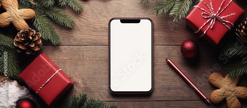 Christmas background featur...