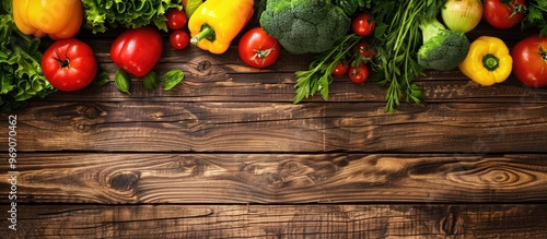 vegetables on a wooden tabl...