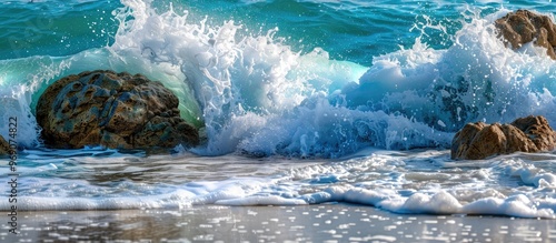 sea waves. with copy space ...