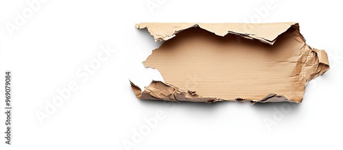 Torn cardboard from packagi...