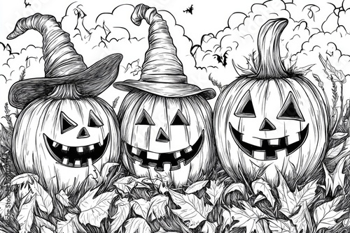 Halloween themed coloring book featuring fun and engaging coloring pages for an enjoyable creative experience