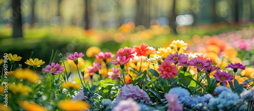 Spring natural background w...