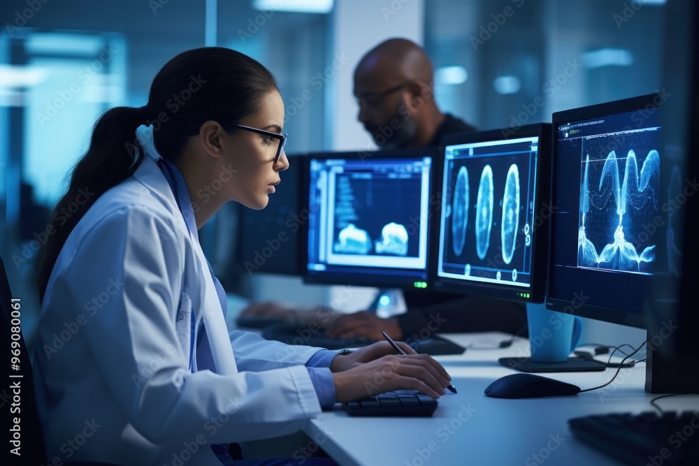 CT scan monitor AI generated image CT scan monitor AI generated image