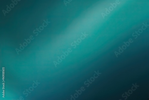 Oceanside Teal Dreamy Gradient Gentle Backdrop in Deep Oceanic Blue Green