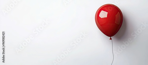 Red helium balloon for birt...