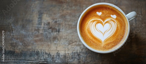 Selective focus on a cup of...
