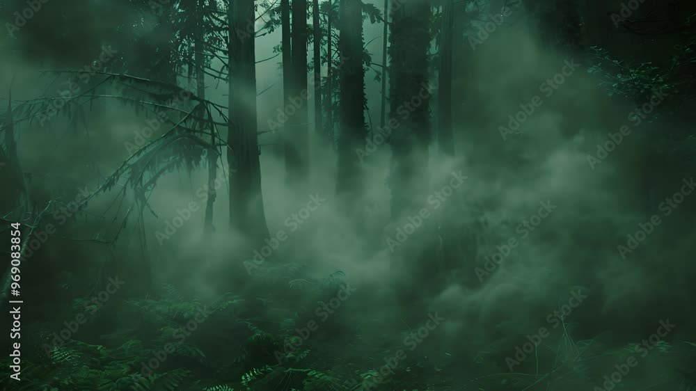 Mysterious Foggy Forest Mysterious Foggy Forest