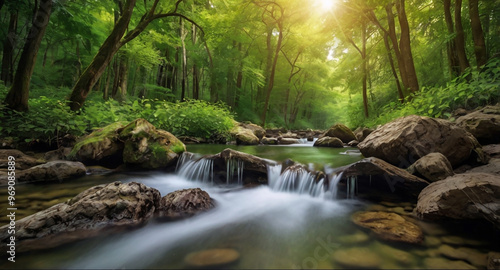 the background is cool and calm natural scenery