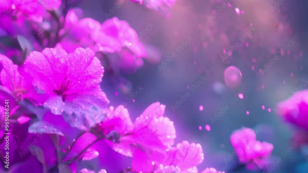 Pink Flowers in Magical Light Pink Flowers in Magical Light