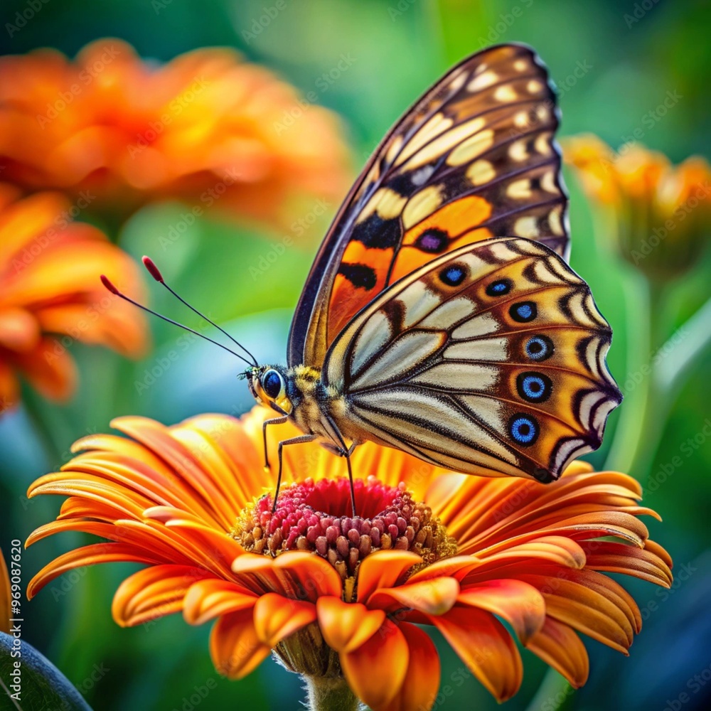 Obraz premium butterfly on flower