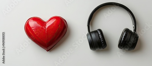 Decorative heart and contem...