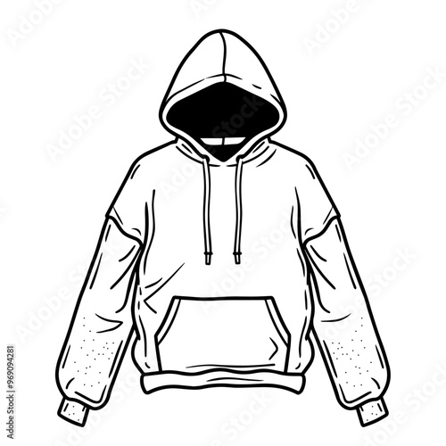 A pullover hoodie with a clean, minimal design