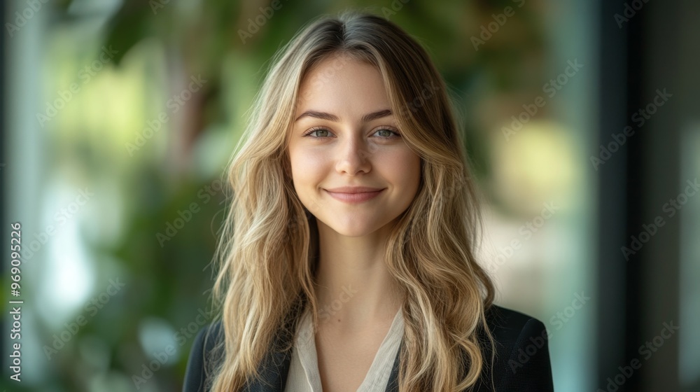 Smiling Woman Portrait. Smiling Woman Portrait.