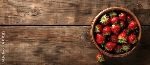 Strawberry in a ceramic bow...