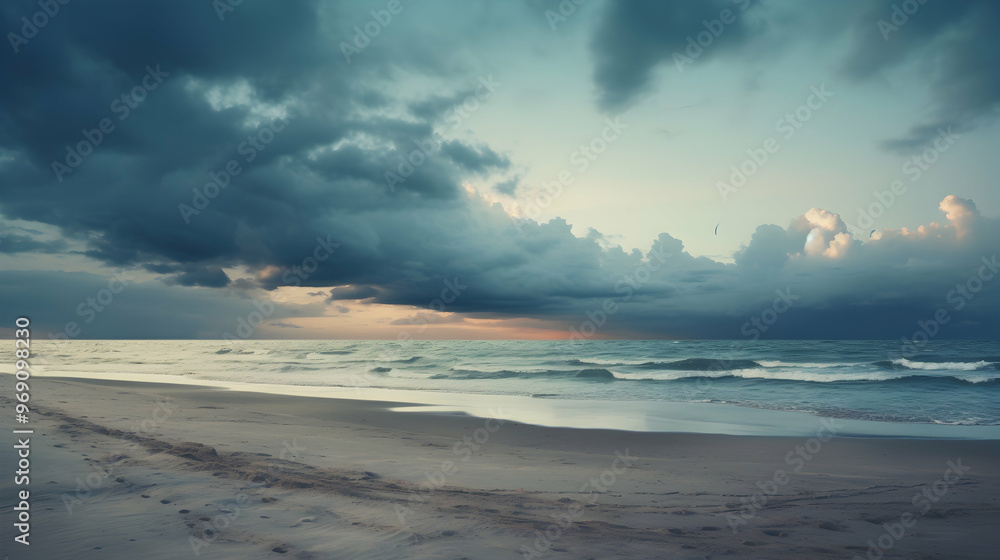 A composition of a pristine beach A composition of a pristine beach