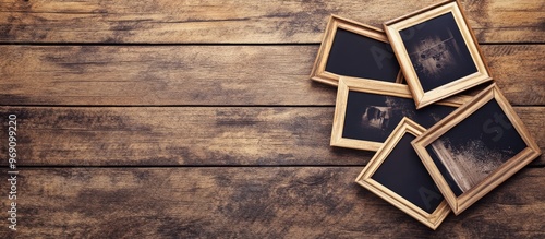 Retro vintage empty photo f...