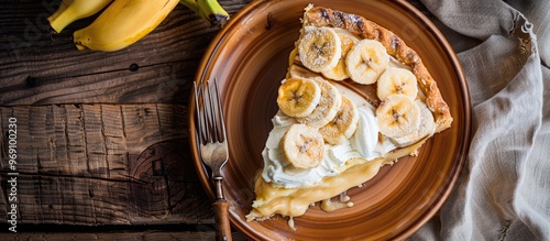 Plate with a slice of delic...