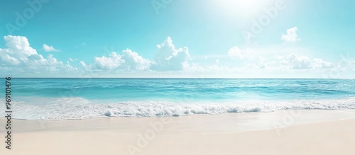 White sand beach as the bac...