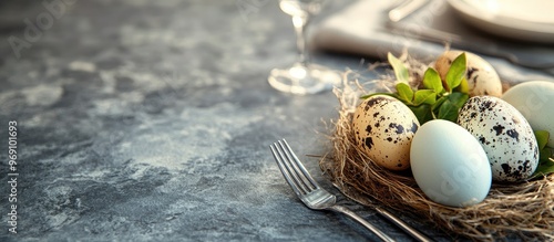 Easter dinner table setting...