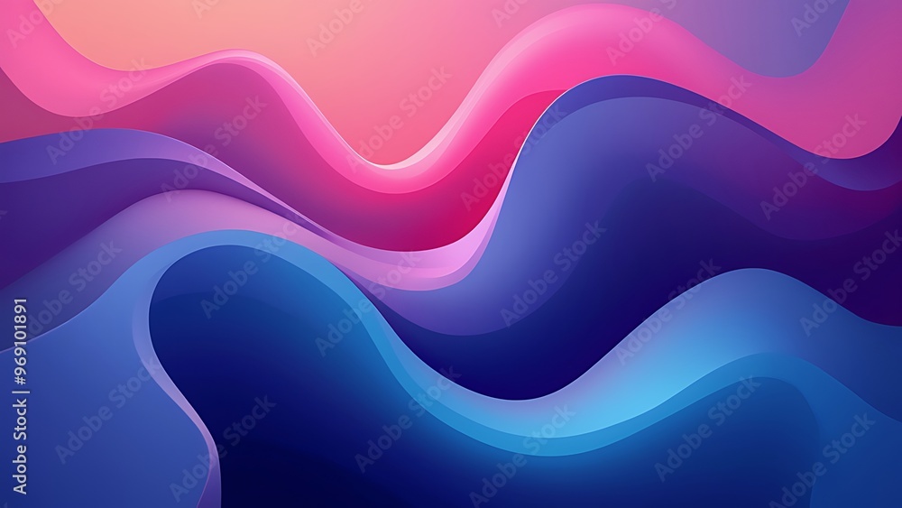 Abstract fluid art with a soothing blend of blue and pink hues, creating a vibrant wave pattern. Perfect for modern digital backgrounds and artistic designs. Abstract fluid art with a soothing blend of blue and pink hues, creating a vibrant wave pattern. Perfect for modern digital backgrounds and artistic designs.