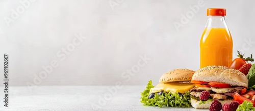 Box containing school lunch...